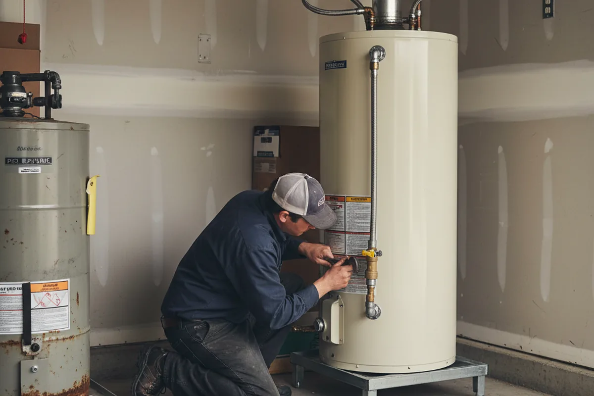 Water heater and shutoff valve replacement in Littcarr